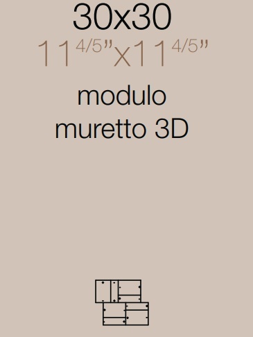 Керамогранит REX Matières Barrique Mod.Muretto 3D 755947