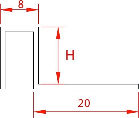 Профиль Juliano Tile Trim SB018-4S-10H