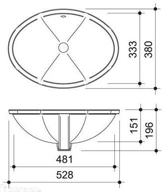 Раковина Caprigo Fresco 0211_sml25