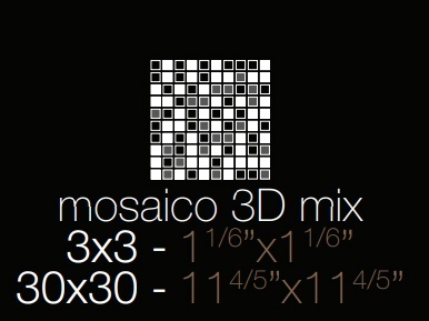 Керамогранит REX Les Bijoux Ombre de Caravage Mos 3D Mix 767566