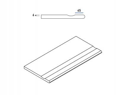 Керамогранит Italon КЛАЙМБ X2 Роуп Бортик  С Выемкой Закруглён 620090000368
