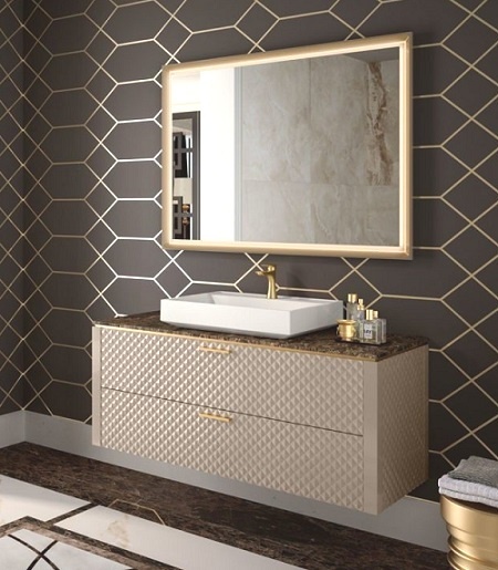 Тумба под раковину GB Group Lame Gessato Grafite BB3542_sml25