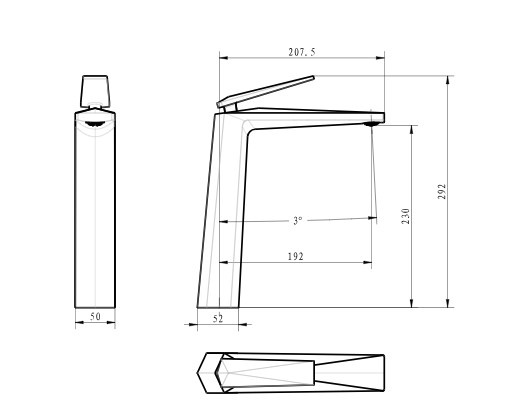 Смеситель для раковины Boheme Venturo 382-W