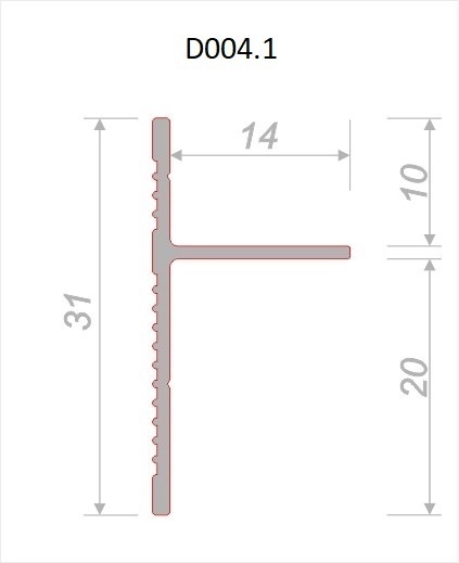 Универсальный теневой профиль Decaro Engineering